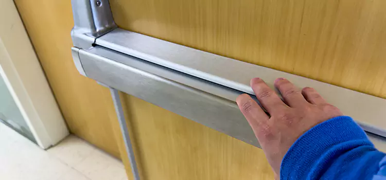Installing a Push Bar on a Door Lincoln